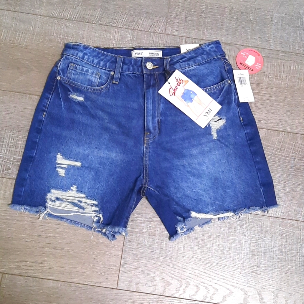 NWT YMI Distressed Denim Jean Shorts 11/30